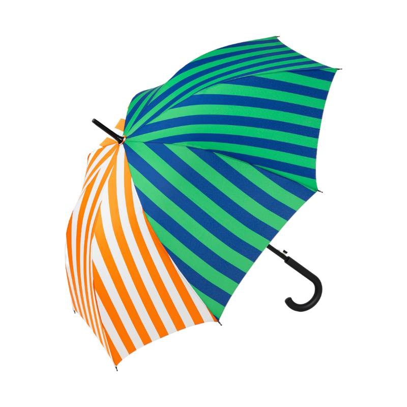 Stick Merirosvo Umbrella in blue, green, off-white, orange