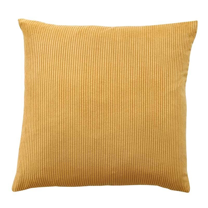 Lucio Velvet Corduroy Cushion Cover 50cm in mustard