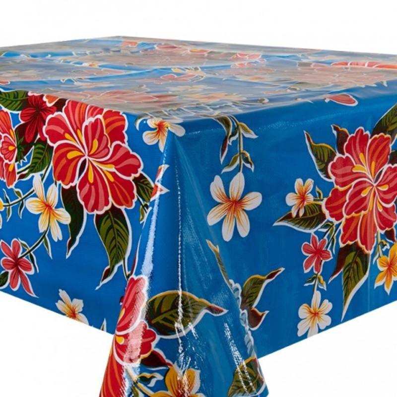 Fortin Oilcloth in blue - Bolt of Cloth - Kitsch Kitchen
