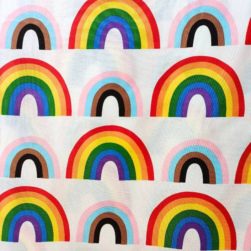 Double Rainbow Fabric in natural