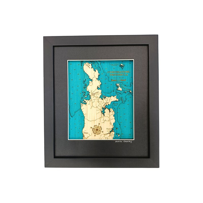 Coromandel Peninsula 3D Wooden Map - Small
