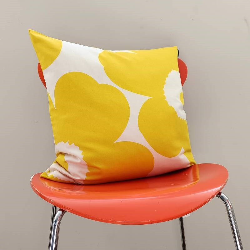 Unikko Cushion Cover 50cm in yellow
