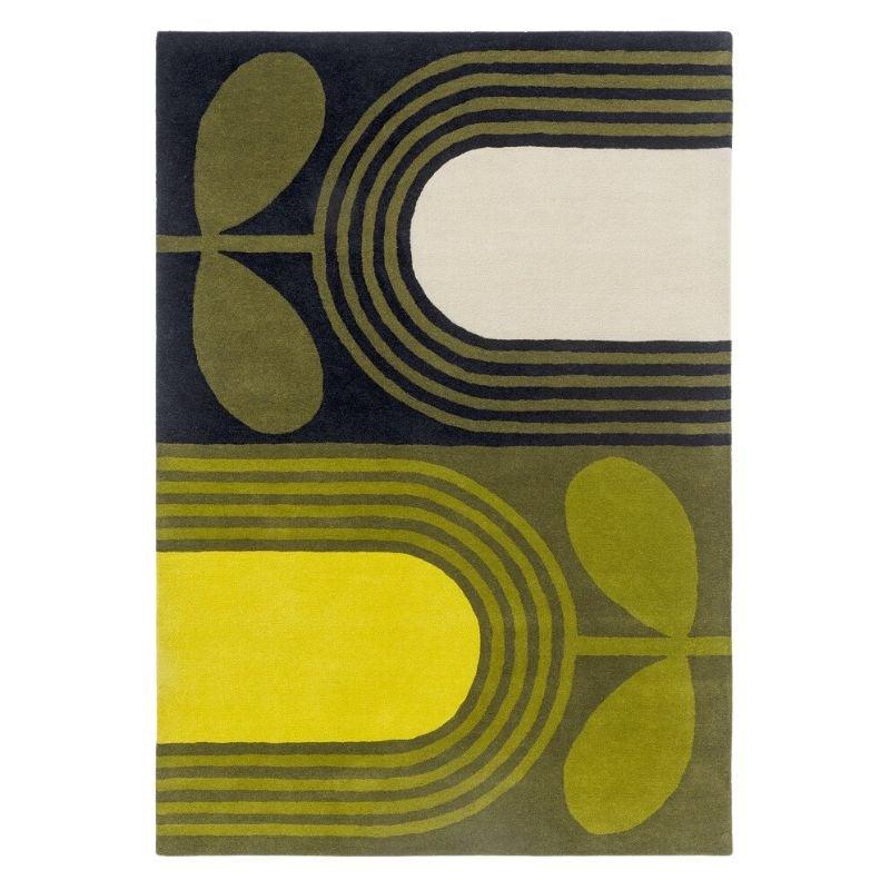Striped Tulip Rug in seagrass