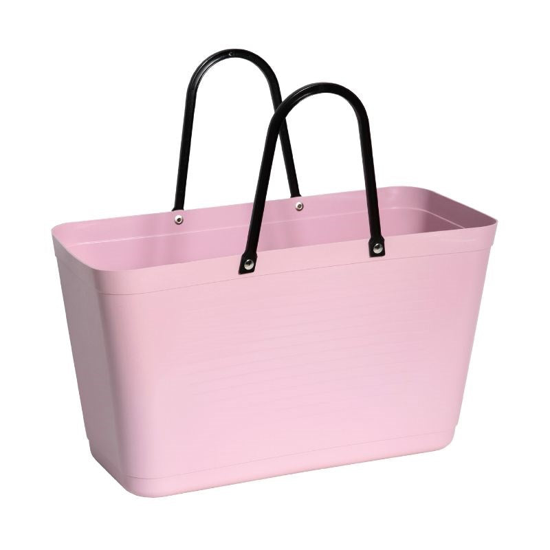 Hinza Green Plastic Bag in dusty pink