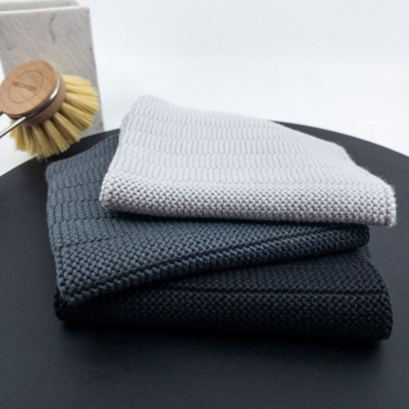 Manhattan Organic Knitted Dishcloths - set of 3