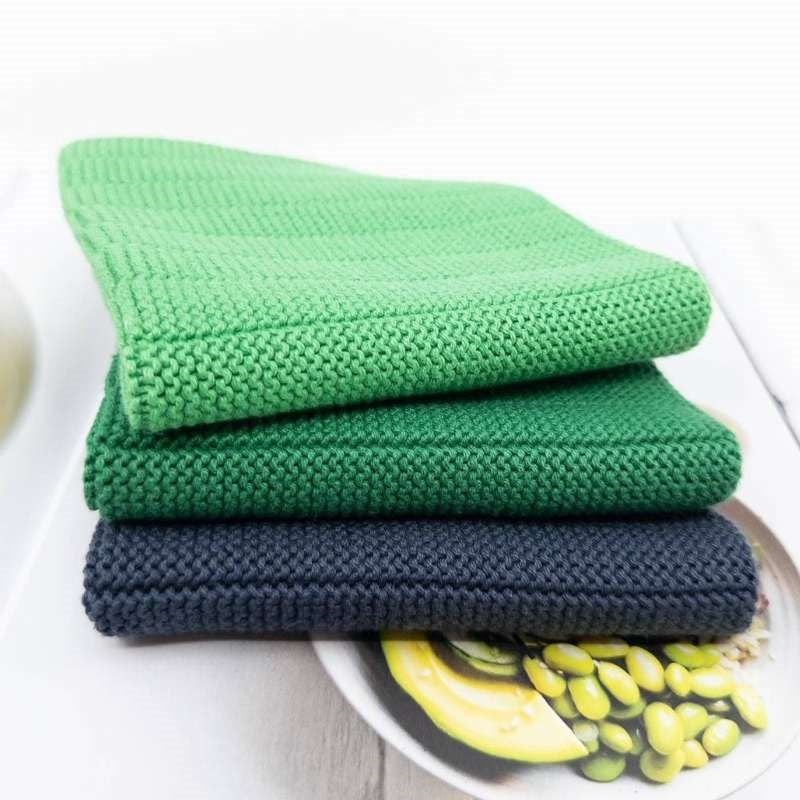 French Connection Organic Knitted Dishcloths - set of 3