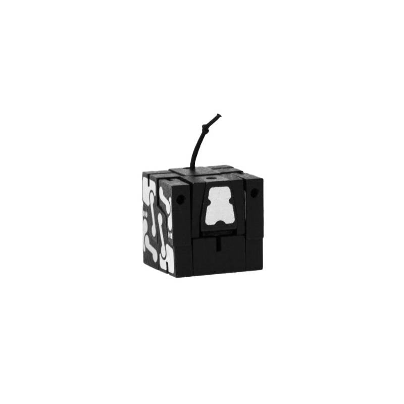 Milo Dog Cubebot Micro in black skeleton