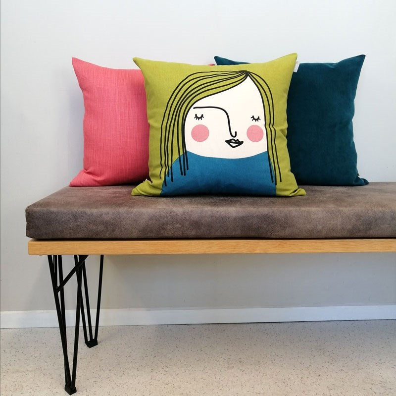 Renate Face Cushion Cover 47cm