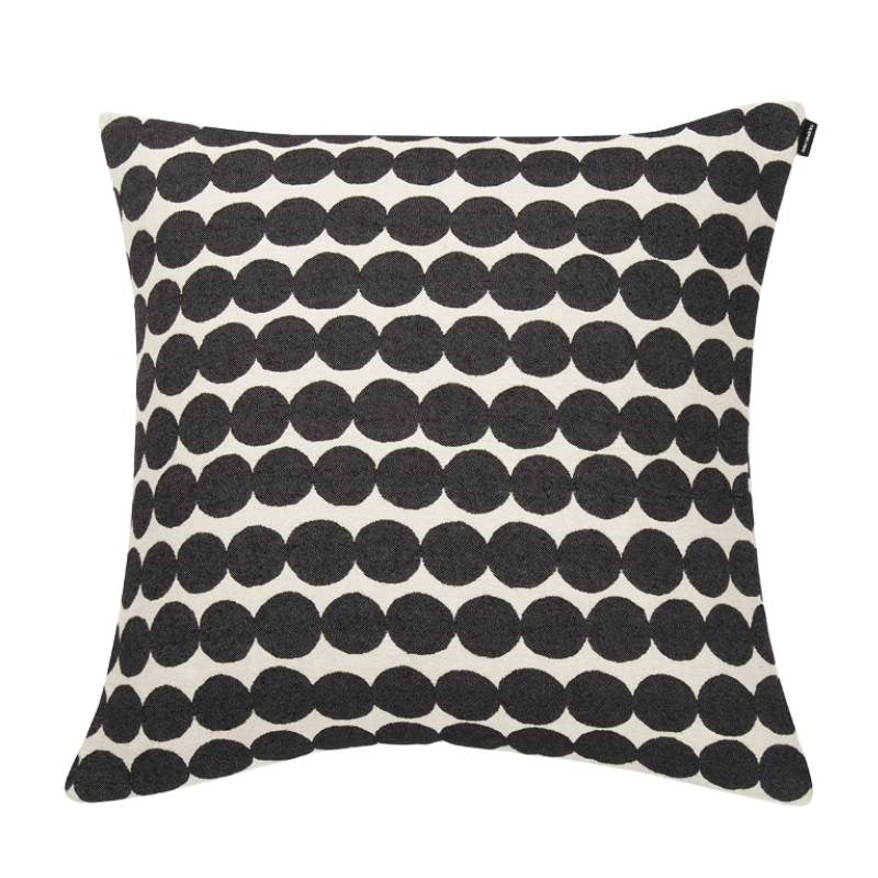 Rasymatto Woven Cushion Cover 50cm in off-white, black