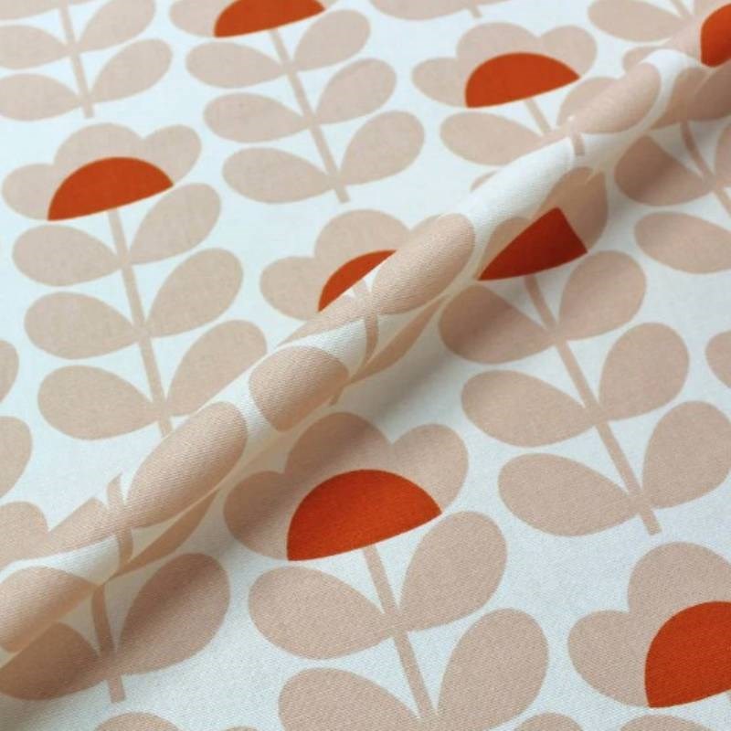 Sweet Pea in orange fabric