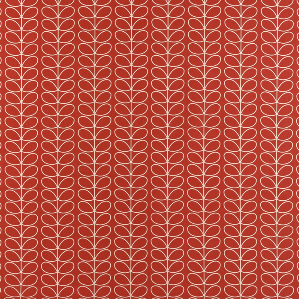 Linear Stem in tomato red Fabric