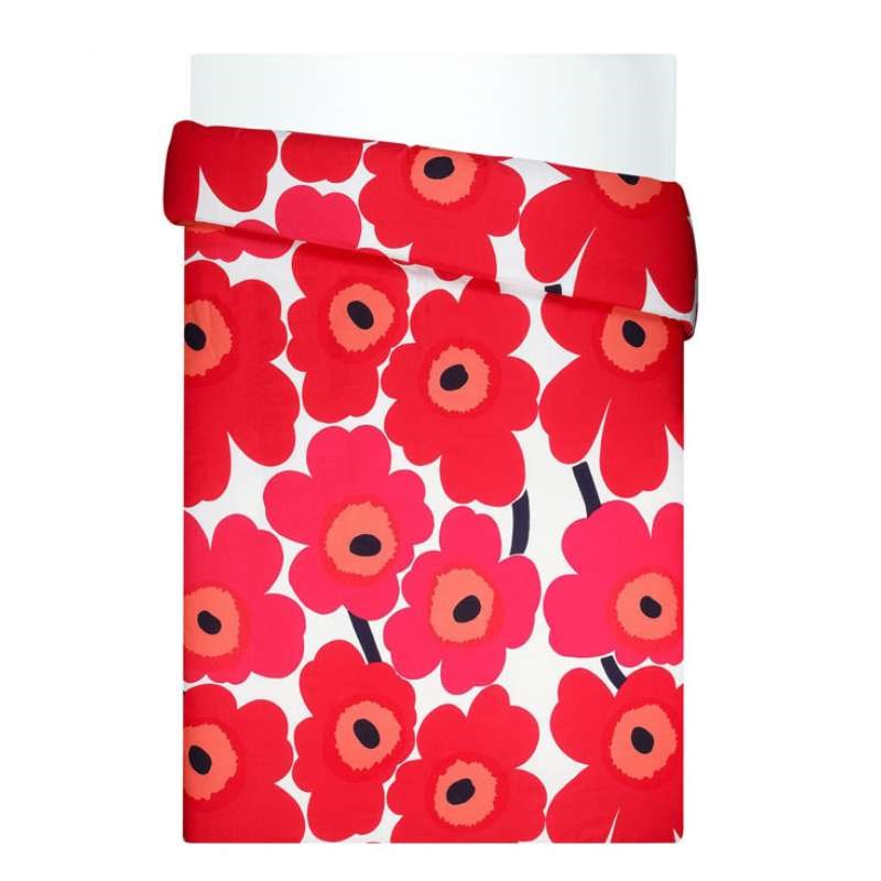 Unikko Duvet Cover in Reds 210 x 210cm