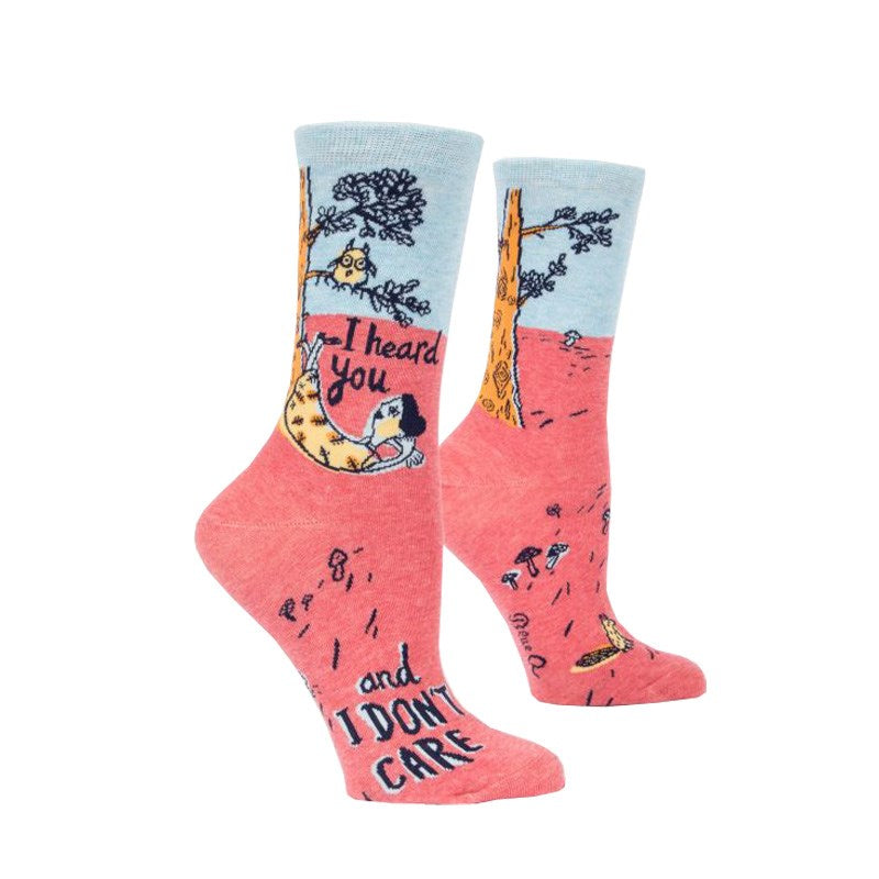 Ladies Socks - I Heard You & I Don't Care