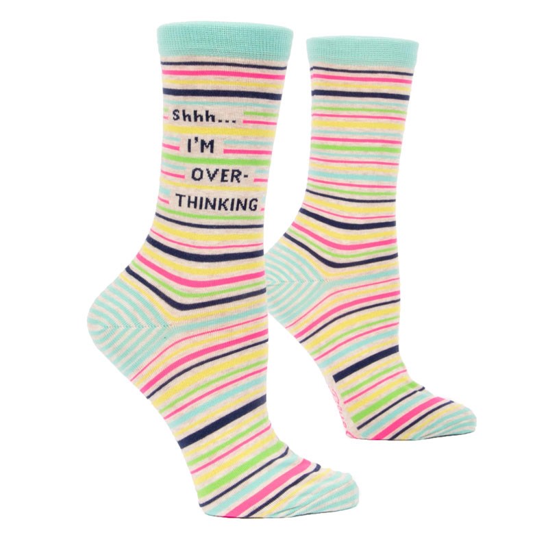 Ladies Socks - Shhh.. I&#39;m Overthinking