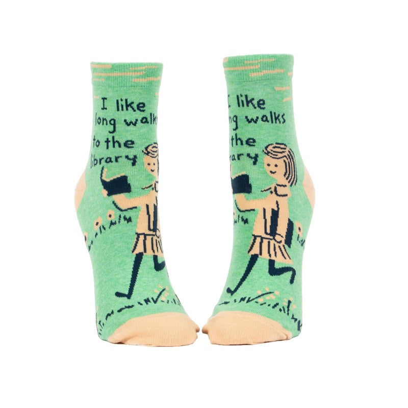 Ankle Socks - Long Walks to the Library