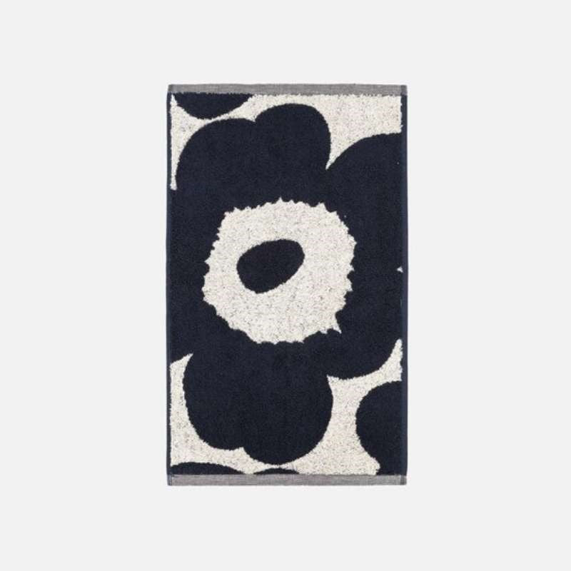 Unikko Guest Towel 30x50cm in cotton, dark blue