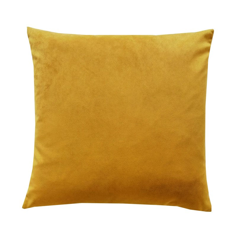 Plush Velvet Cushion Cover 50cm in turmeric