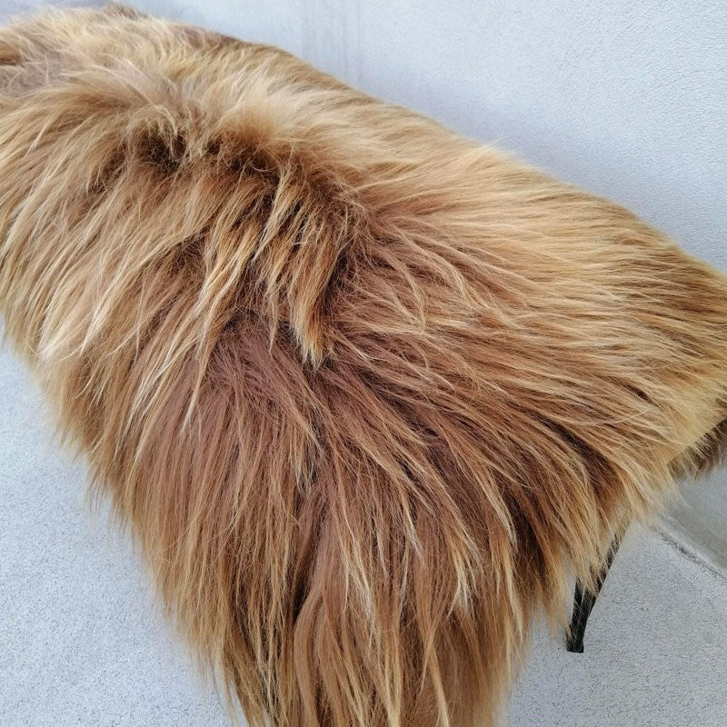 Rusty Brown Icelandic Natural Sheepskin Rug