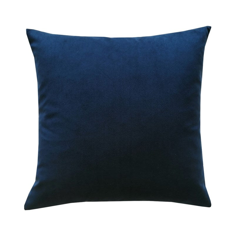 Plush Velvet Cushion Cover 50cm in Indigo