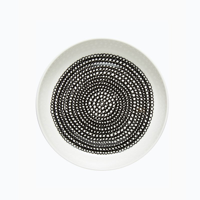 Rasymatto Deep Plate 20.5cm in white, black