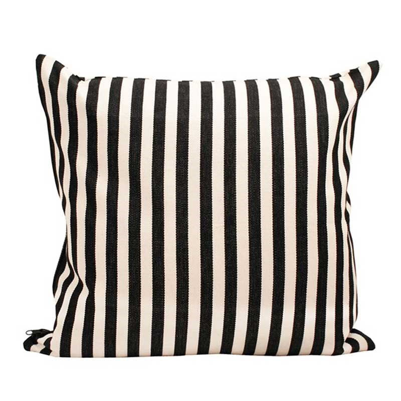 Donia Cushion Cover 50cm in black, off-white