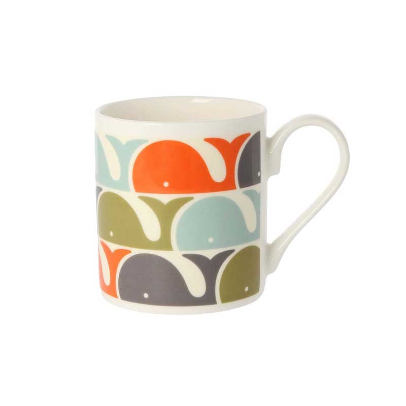 Whale Mug 300ml in orange