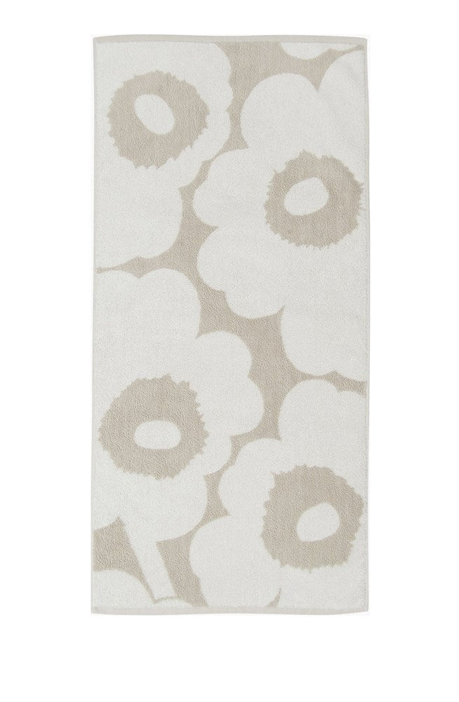 Unikko Hand Towel 50x70cm in beige, white