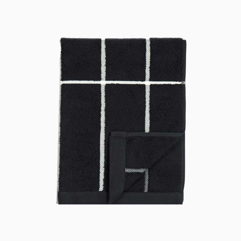 Tiiliskivi Hand Towel 50x70cm in black, white