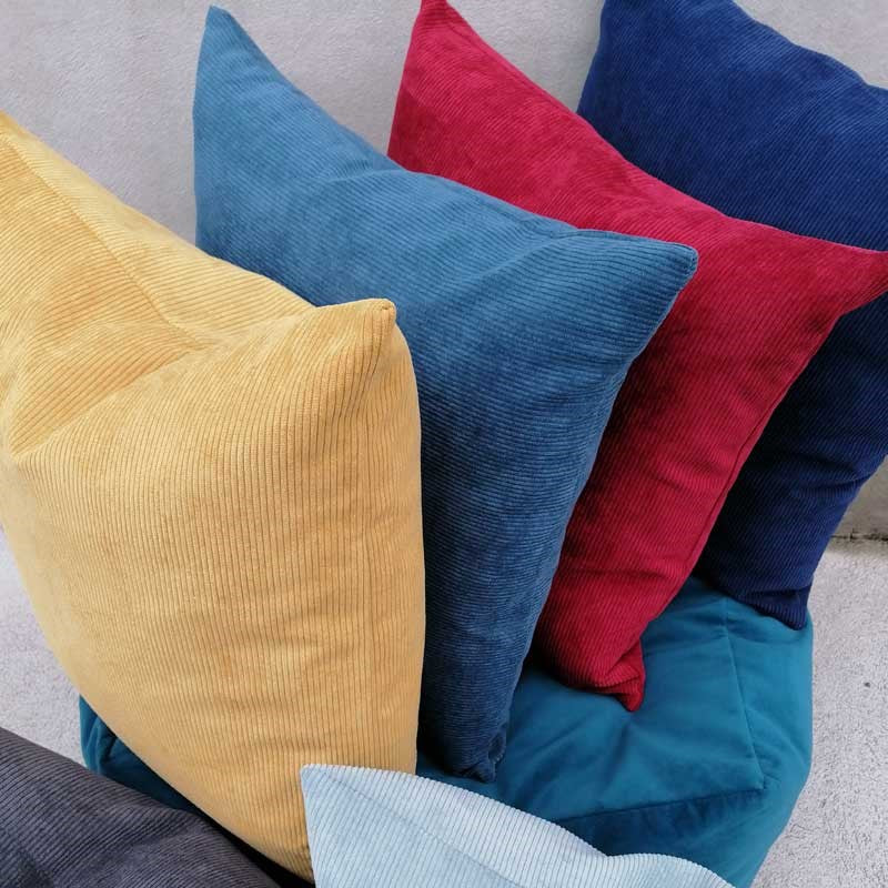 Cruze Corduroy Velvet Cushion Cover 50cm in chili