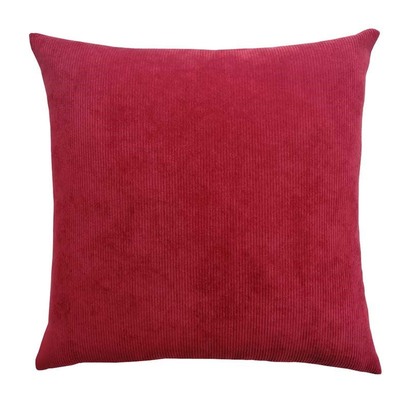 Cruze Corduroy Velvet Cushion Cover 50cm in chili