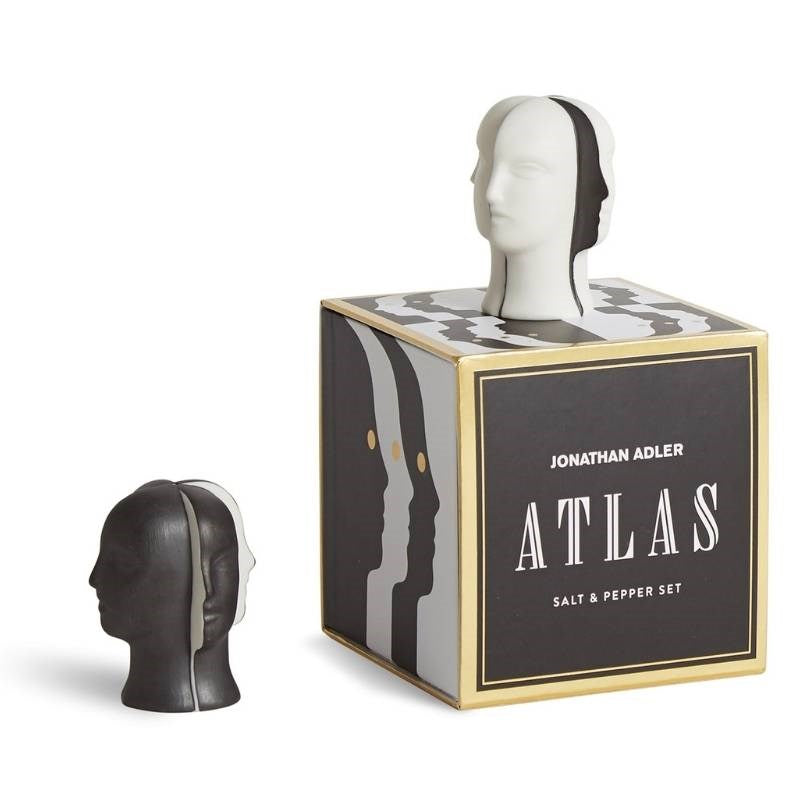 Atlas Salt and Pepper Shakers