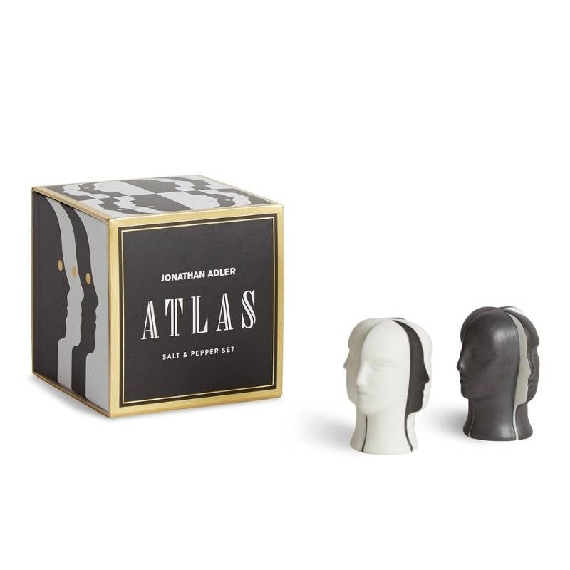 Atlas Salt and Pepper Shakers