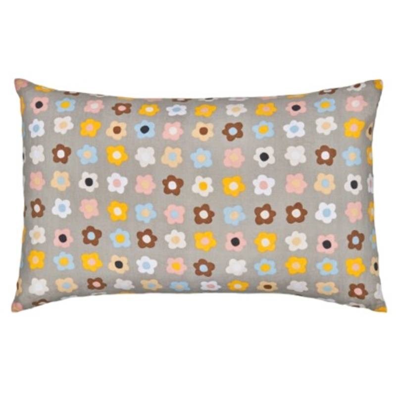 Pansy Row Linen Pillowcase 50x75cm