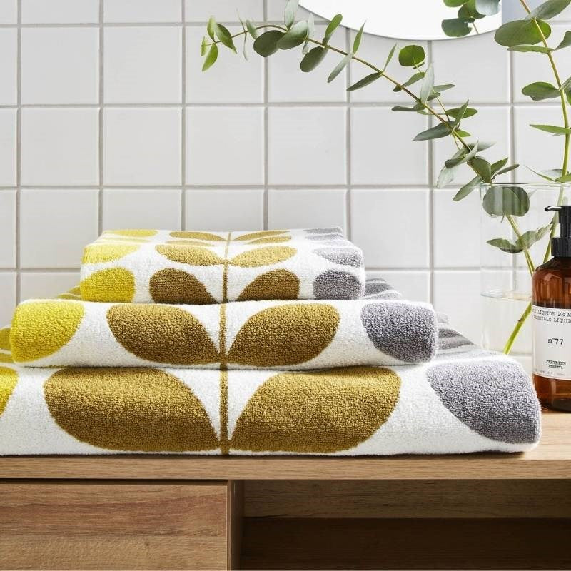 Trio Stem Bath Towel in dune