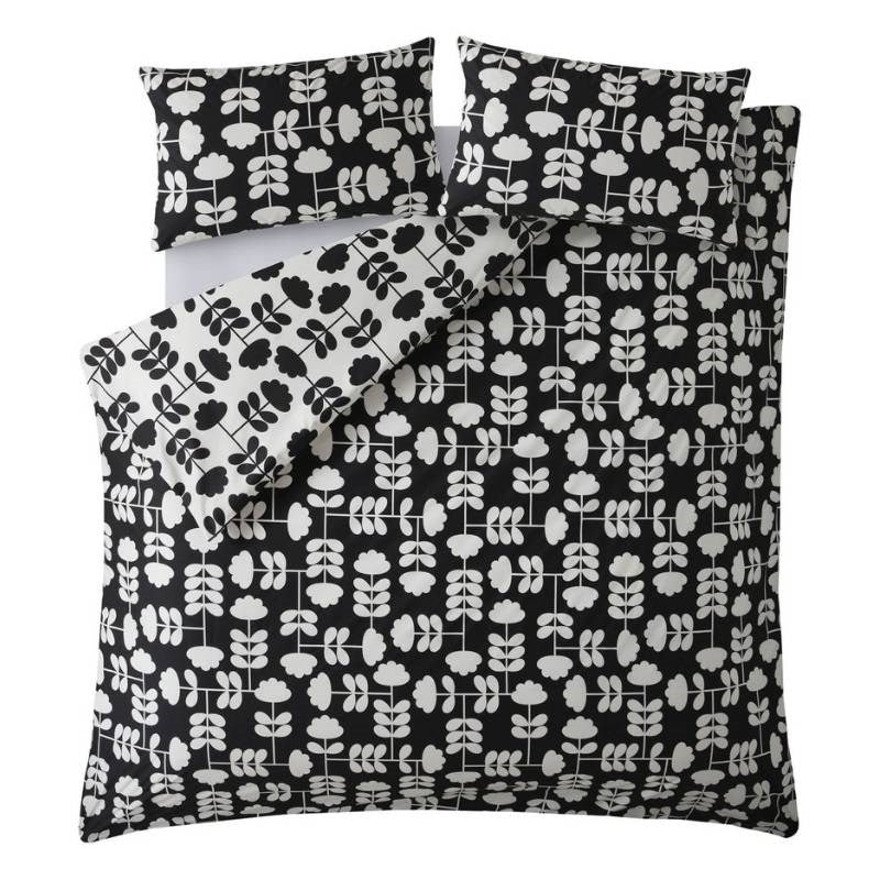 Cut Stem Bedding Set 135x200cm in monochrome