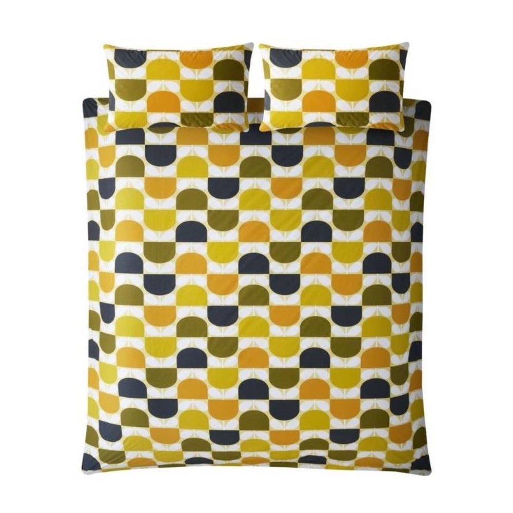 Block Stem Bedding Set 200x200cm in sicilian lemon