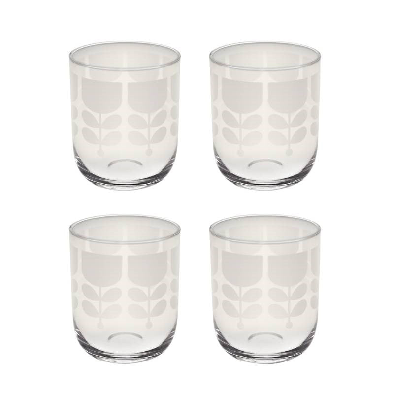 Block Stem Glasses - set of 4