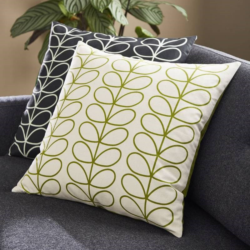 Small Linear Stem Cushion 50cm in monochrome