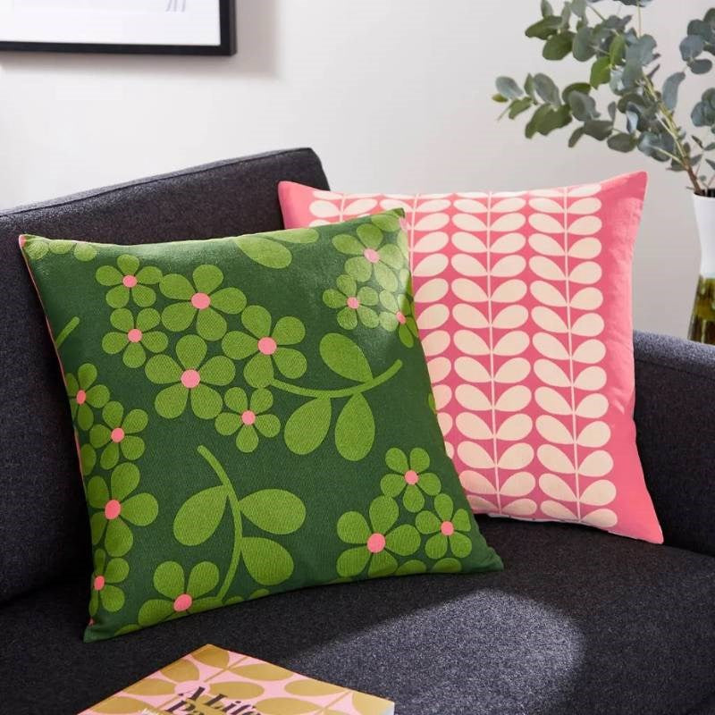 Wisteria Cushion 45cm in green