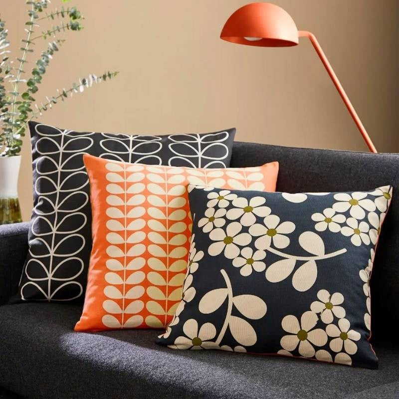 Wisteria Cushion 45cm in navy