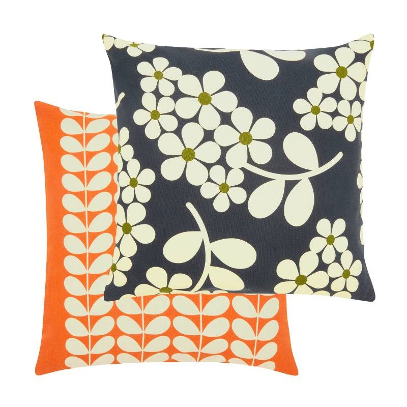 Wisteria Cushion 45cm in navy