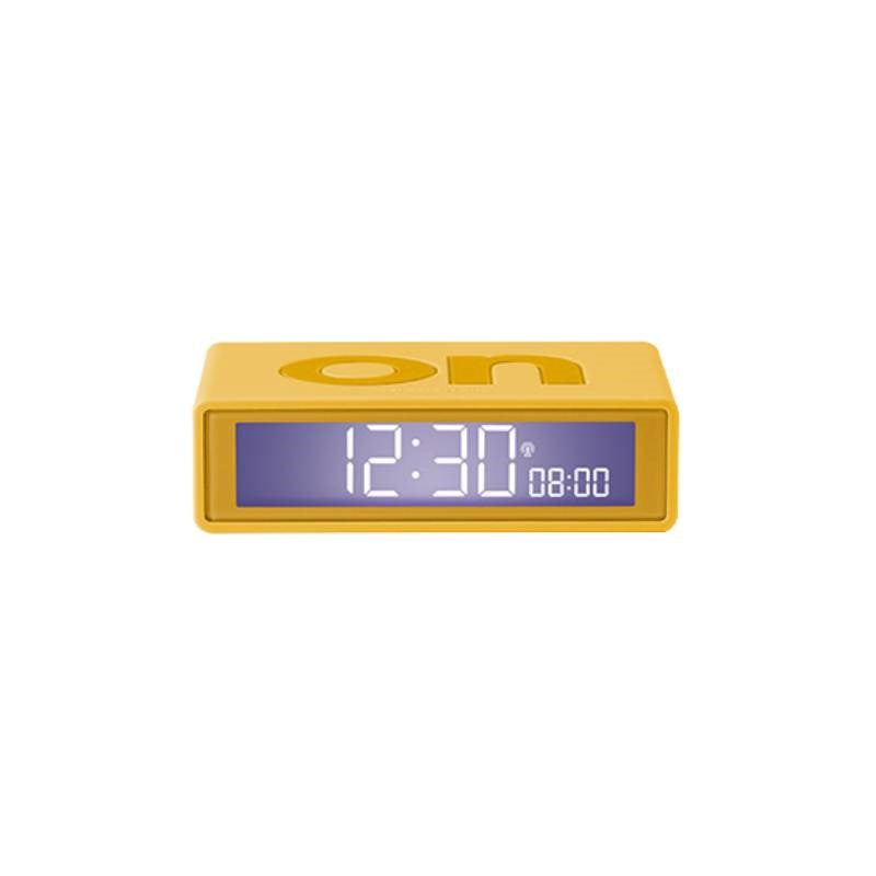 Lexon Flip+ Alarm Clock in yellow