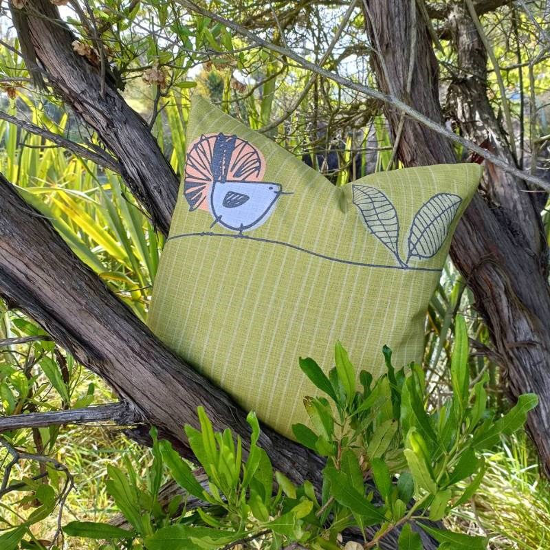 Fantail on a Branch Cushion Cover 43cm