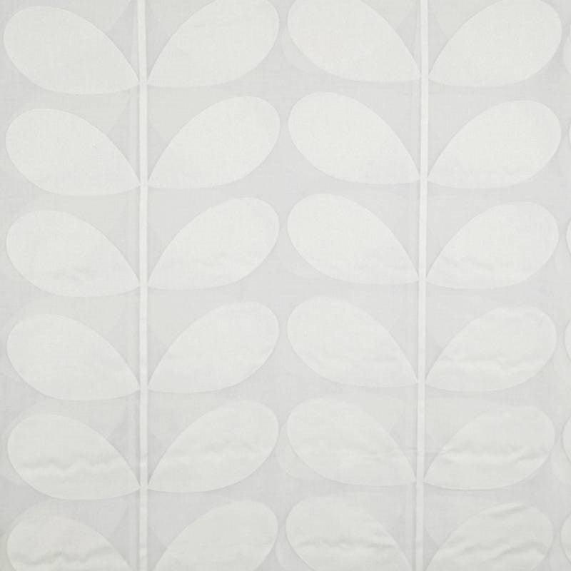 Giant Stem Sheer Fabric in white