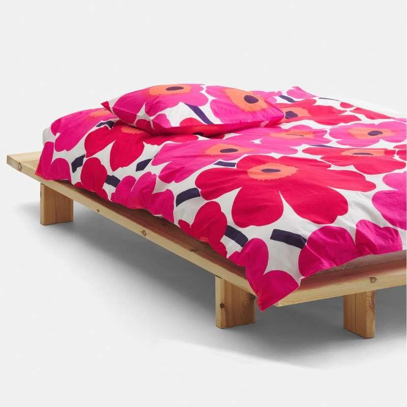 Unikko Duvet Cover 135/140x200cm in white, red