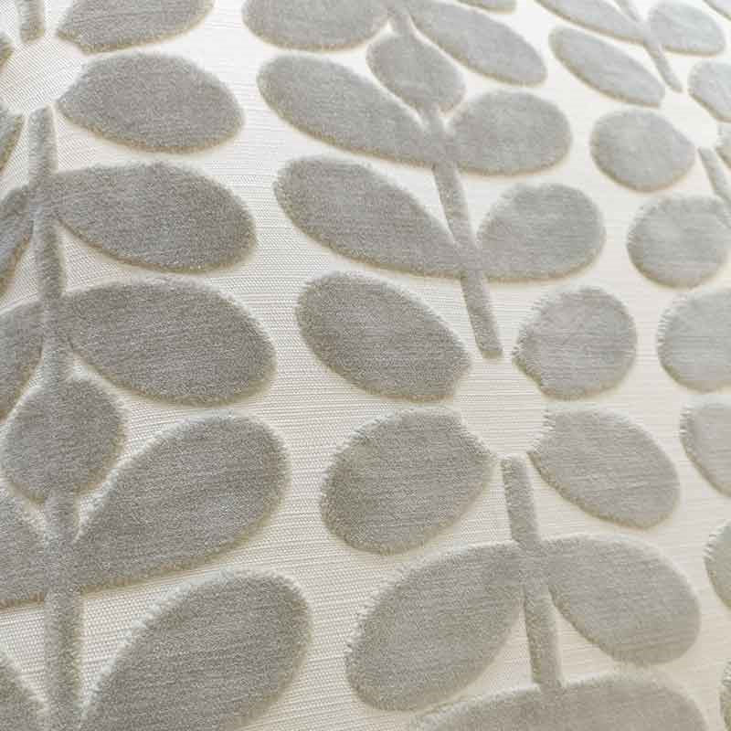 Velvet Sixties Stem Cushion Cover 50cm in misty grey