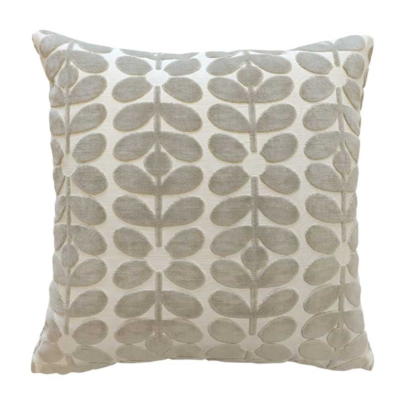 Velvet Sixties Stem Cushion Cover 50cm in misty grey