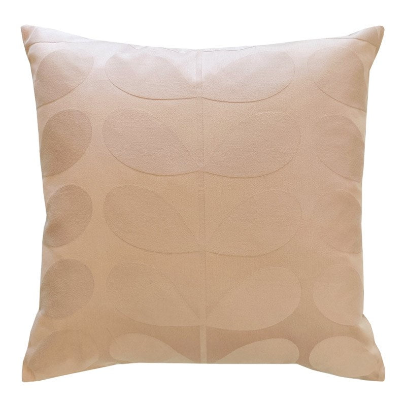 Jacquard Stem Cushion Cover 50cm in tea rose