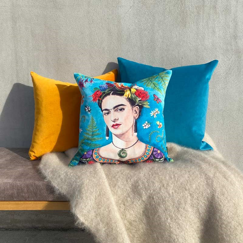 Frida Aotearoa Velvet Cushion Cover 43cm