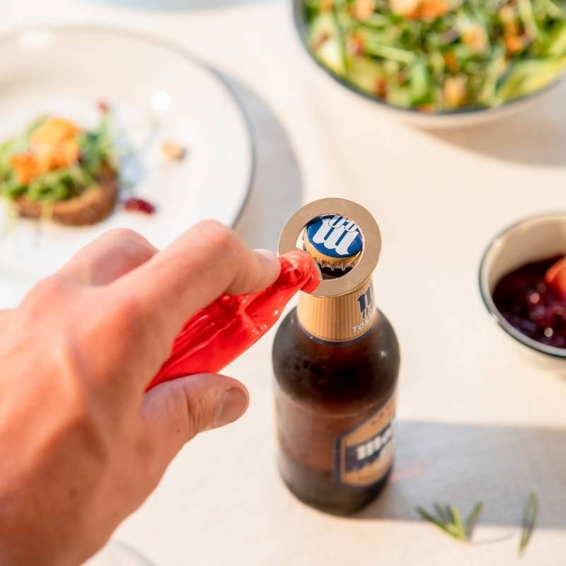 Holy Beer Bottle Opener in orange